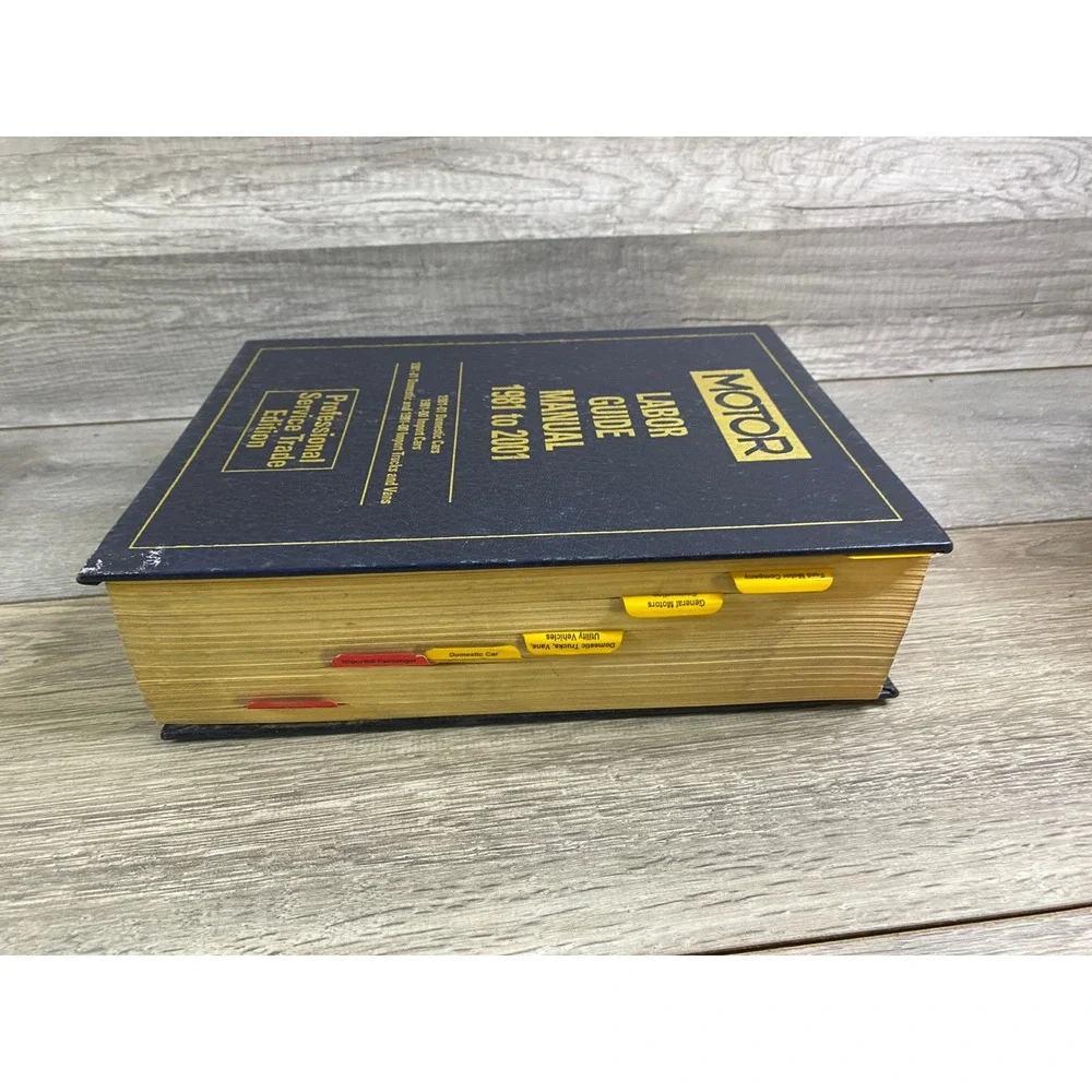 MOTOR Labor Guide Manual 1981 to 2001‎ Professional Service Trade Edition 18884